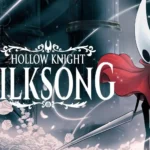 Hornet em Hollow Knight: Silksong capa oficial do jogo indie da Team Cherry